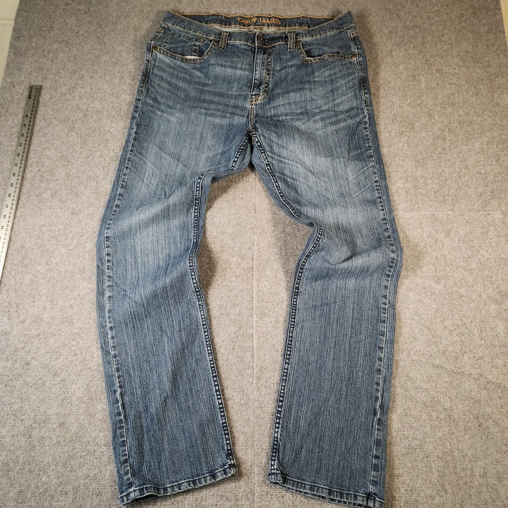 Cody James Jeans Mens 38x34 Blue Straight Leg Stretch Medium Wash Denim